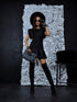 MINI dress "MIORICA" - BLACK